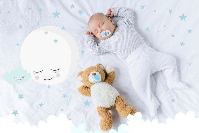Bebé durmiendo estrellas