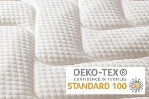 Detalle tejido colchón con cerfiticado OEKO-TEX