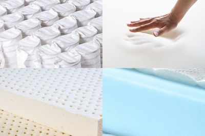 Materiales colchón: Muelles ensacados, Látex, Espuma y viscoelástica