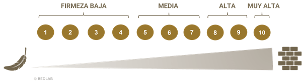 Escala firmeza bedlab