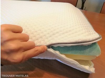Oreiller ergonomique Emma taie