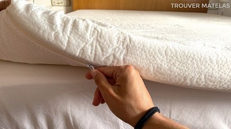 Les Meilleurs Surmatelas ou Toppers Viscoélastiques 2026 : Comparatif et guide Surmatelas Hypnia ouvert