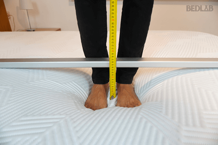 Test affaissement maximal matelas Emma Original Elite