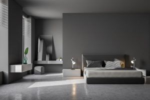 quarto com espelhos